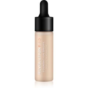 Revolution PRO Foundation Drops tekutý make-up s pipetou odtieň F1 18 ml