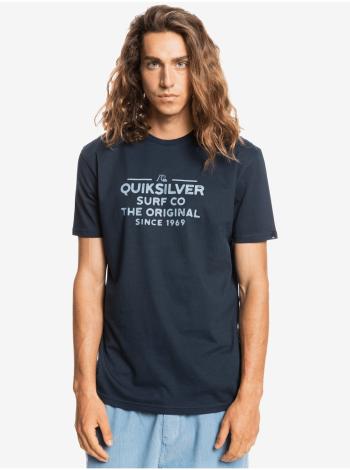 Tmavomodré pánske tričko Quiksilver Feeding Line