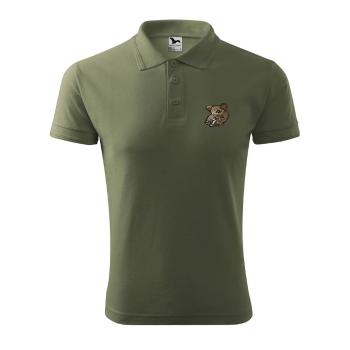 Bontis Polokošeľa s výšivkou Diviak - Khaki | M