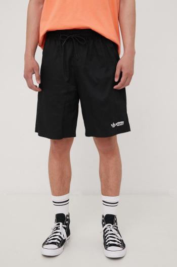 Bavlnené šortky adidas Originals HT1652 pánske, čierna farba,