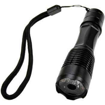 Solight kovové svietidlo malé, 1 W LED, čierne, 1× AA (8592718012908)