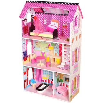 Domček pre bábiky drevený 63 × 33,5 × 106 cm (8590331936182)