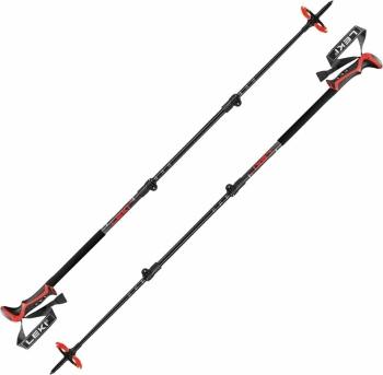 Leki Haute Route 3 Dark Anthracite/Dark Red/Black 110 - 150 cm Turistické palice