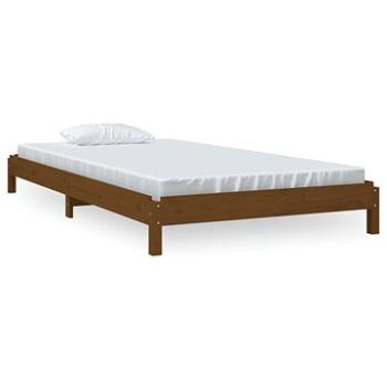Stohovateľná posteľ medovo hnedá 90 × 200 cm masívna borovica, 820395