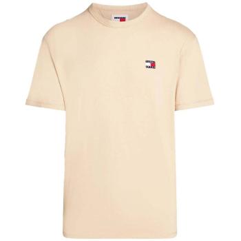 Tommy Jeans  Badge Crew T-Shirt Gentle Gold  Tričká a polokošele