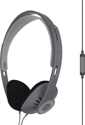 KOSS KPH30iK  Hi-Fi slúchadlá On Ear na ušiach Headset, regulácia hlasitosti čierna