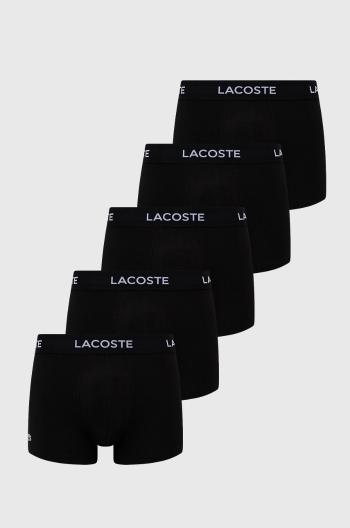 Boxerky Lacoste (5-pak) pánske, čierna farba