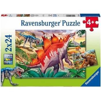 Ravensburger puzzle 051793 Svet dinosaurov 2× 24 dielikov (4005556051793)