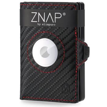 Slimpuro ZNAP Airtag Wallet, 12 kariet, priehradka na mince, 8 x 1,8 x 6 cm (Š x V x H), ochrana RFID