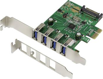 Renkforce  4 porty kontrolná karta USB 3.0 USB-A PCIe