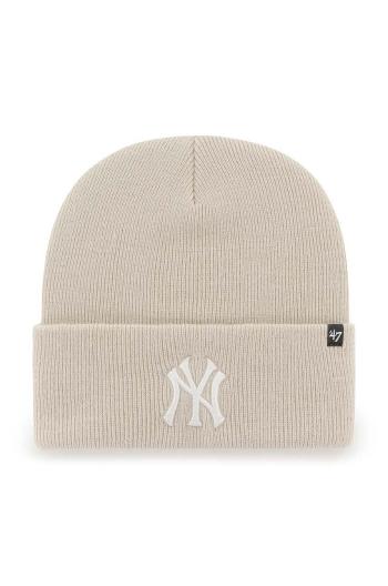 Čiapka 47 brand MLB New York Yankees béžová farba