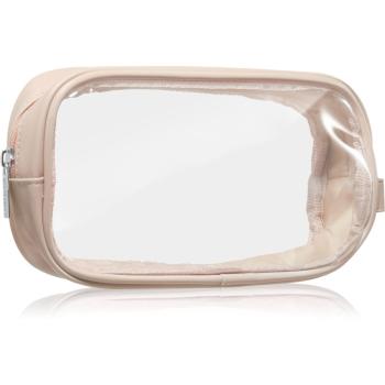 Notino Travel Collection Cosmetic bag transparentná kozmetická taštička transparentný S Beige 20x10x5 cm 1 ks