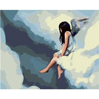 Maľovanie podľa čísel – Anjel sediaci na oblaku (HRAbz33252nad)