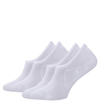TOMMY HILFIGER - 2PACK biele neviditeľné ponožky-39-42