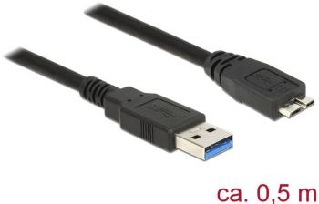 Delock #####USB-Kabel #####USB 3.2 Gen1 (USB 3.0 / USB 3.1 Gen1) #####USB-A Stecker, #####USB-Micro-B 3.0 Stecker  50.00