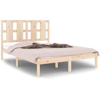 Rám postele masívna borovica 140 × 190 cm, 3105580