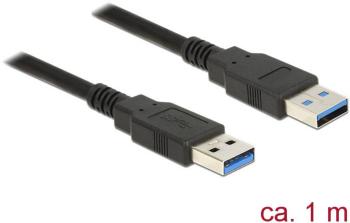 Delock #####USB-Kabel #####USB 3.2 Gen1 (USB 3.0 / USB 3.1 Gen1) #####USB-A Stecker, #####USB-A Stecker 1.00 m čierna po