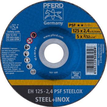 PFERD PSF STEELOX 61720326 rezný kotúč lomený  125 mm 22.23 mm 25 ks