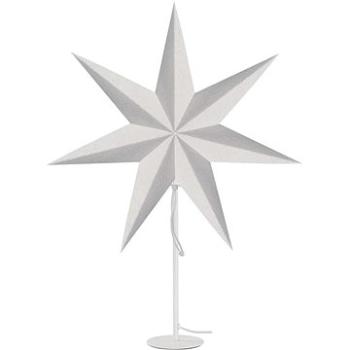 EMOS - Svietnik na žiarovku E14 s papierovou hviezdou biely, 67 × 45 cm, vnútorný (DCAZ06)