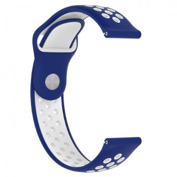 Huawei Watch GT2 42mm Silicone Sport remienok, Blue/White