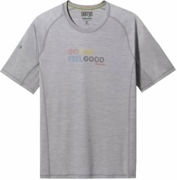 Smartwool Men's Active Ultralite Graphic Short Sleeve Tee Light Gray Heather M