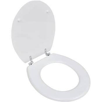 WC sedadlo MDF s vekom jednoduchý dizajn biele (140801)