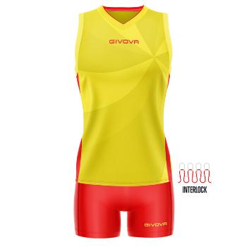 KIT ELICA VOLLEY GIALLO/ROSSO Tg. M