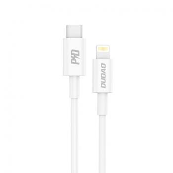 Dudao L6X kábel USB-C / Lightning PD 18W 1m, biely