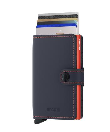 Secrid Miniwallet Matte Nightblue & Orange