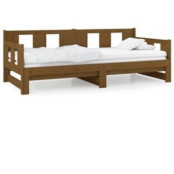 Výsuvná posteľ medovo hnedá masívna borovica 2× (80 × 200) cm, 820290