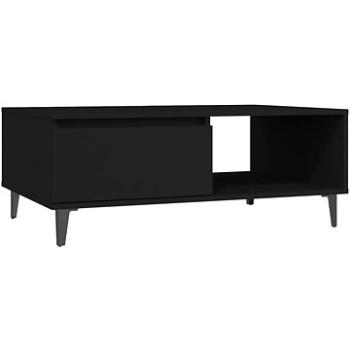 SHUMEE Konferenčný stolík čierny 90 × 60 × 35 cm drevotrieska, 806005