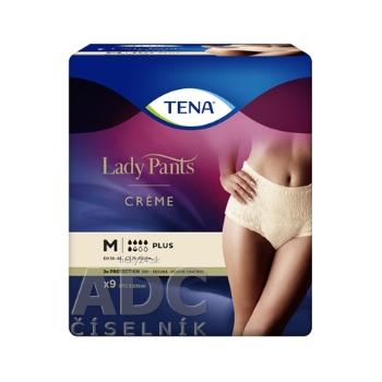 TENA Lady Pants Plus Creme M naťahovcie inkontinenčné nohavičky pre ženy 9 ks