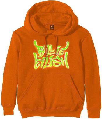 Billie Eilish Mikina Airbrush Flames Blohsh Orange XL