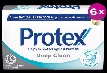 PROTEX Tuhé mydlo Deep Clean s prírodnou antibakteriálnou ochranou 6 x 90 g