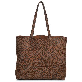 Pieces  PCALEX FOILED SUEDE SHOPPER FC  Veľká nákupná taška/Nákupná taška Hnedá