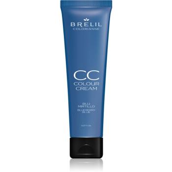 Brelil Numéro CC Colour Cream farbiaci krém pre všetky typy vlasov odtieň Blueberry Blue 150 ml