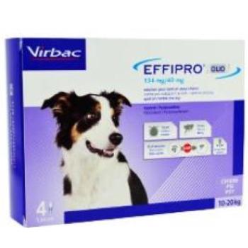 Effipro DUO Dog M (10-20kg) 134/40 mg, 4x1,34ml