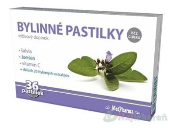 MedPharma Bylinné pastilky šalvia 36ks