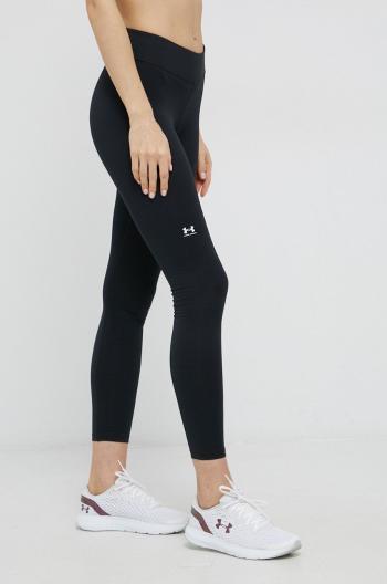 Legíny Under Armour 1368700 dámske, čierna farba, jednofarebné