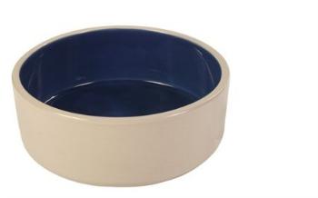 Trixie Bowl, ceramic, 2.3 l/ř 22 cm, cream/blue