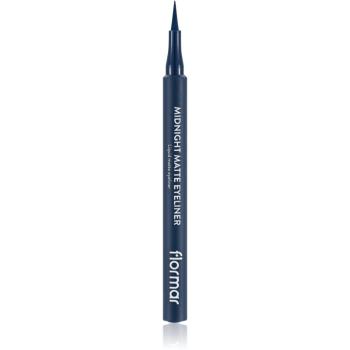 flormar Midnight Matte Eyeliner linka na oči vo fixke s matným efektom odtieň 03 Dark Blue 1 ml