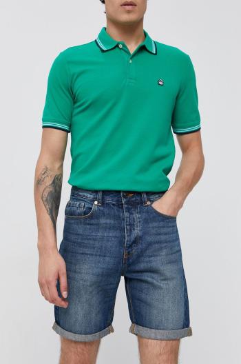 Rifľové krátke nohavice United Colors of Benetton pánske