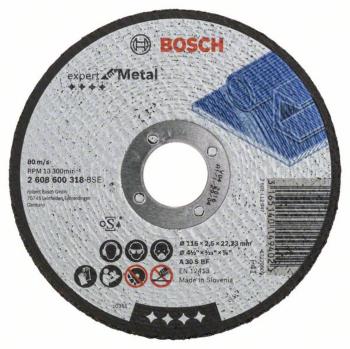 Bosch Accessories 2608600318 2608600318 rezný kotúč rovný  115 mm 22.23 mm 1 ks