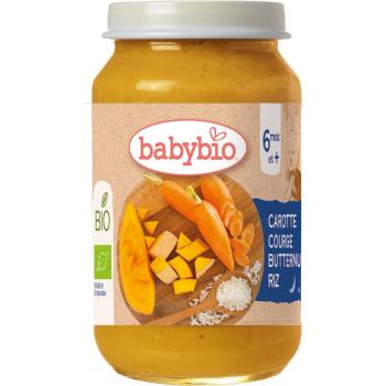 Babybio BIO mrkva, tekvica a ryža detský príkrm 200 g