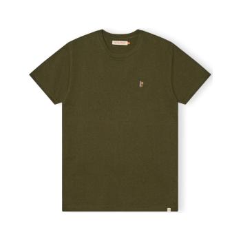 Revolution  T-Shirt Regular 1364 POS - Army Mel  Tričká a polokošele Zelená