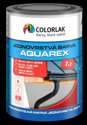COLORLAK AQUAREX V2115 - Jednovrstvová farba 2v1 RAL 6002 - listová zelená 0,6 L