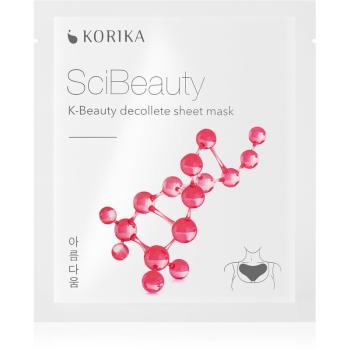 KORIKA SciBeauty K-Beauty Decollete Sheet Mask plátenná maska proti vráskam v dekolte 22 g