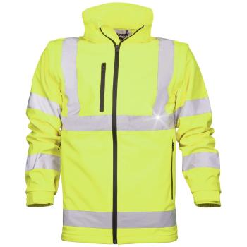 Ardon Reflexná softshellová bunda - Žltá | XL