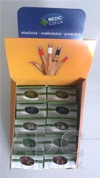 MEDIC Bandáž Finger Karton Mix 2,5cm x 4,5m, náplasť elastická (rýchloobväz), 5 farieb po 2 ks, 1x1 set