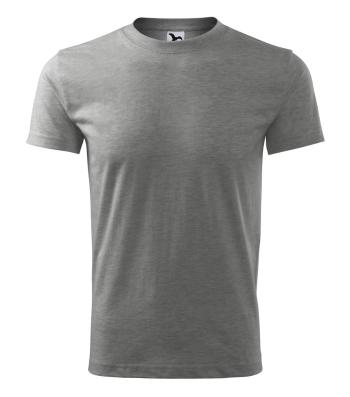 MALFINI Pánske tričko Classic New - Tmavošedý melír | S